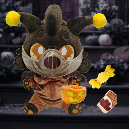 Dottie Death's-Head is a soft brown moth plush that comes with 3 Halloween prop accessories and 3 outfit pieces.